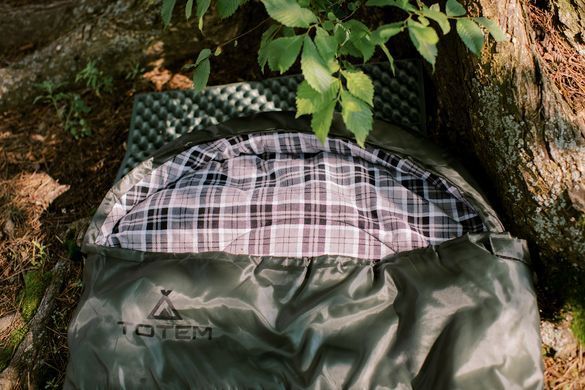 Спальний мішок Totem Ember Plus XXL ковдра з капюш правий olive 220/90 UTTS-015