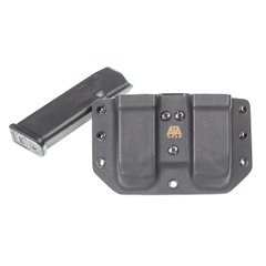 Паучер подвійний моделі Double Pouch ver.1 для магазина Glock - 17 / 19 / 19X / 22 Black