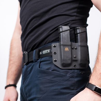 Паучер подвійний моделі Double Pouch ver.1 для магазина Glock - 17 / 19 / 19X / 22 Black