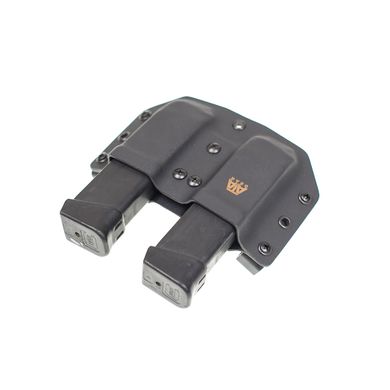 Паучер двойной модели Double Pouch ver.1 для магазина Glock - 17 / 19 / 19X / 22 Black