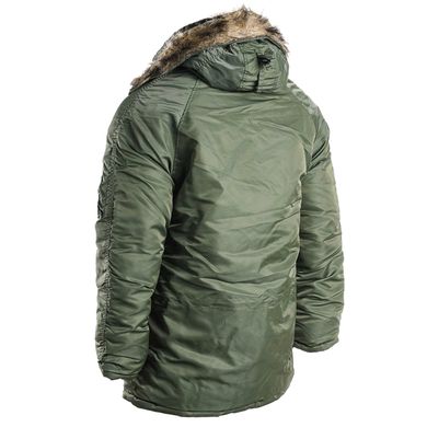 Куртка парка Аляска з хутром US N3B TEESAR® PARKA Оливкова